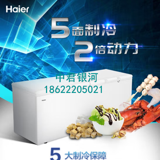 海尔冰柜商用大容量829升 冷藏冷冻转换双门超低温冷柜 电子温控深冷速冻保鲜柜